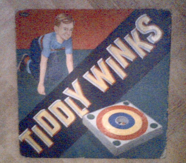 Tim Liddy, Circa 1952 (Tiddly Winks)
2006, oil, enamel on paper