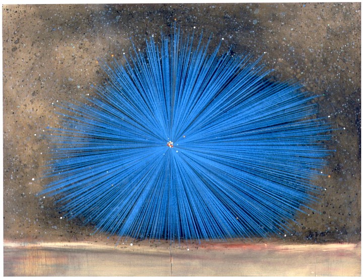 Chris Duncan, Untitled
2006, India ink,paint,gouache,wood putty,marker,graphite,colored pencil on panel