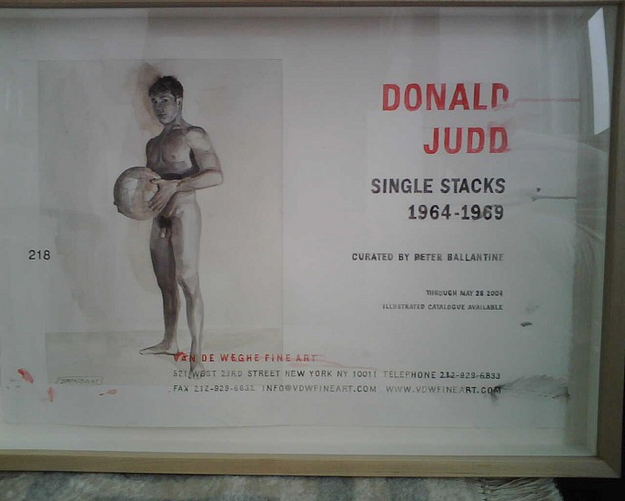 Jack Balas, Donald Judd
2006, watercolor acrylic and ink on paper