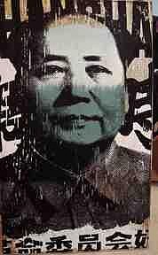 Faile, Love & Kisses (Faile Cube)
2007, mixed media on wood