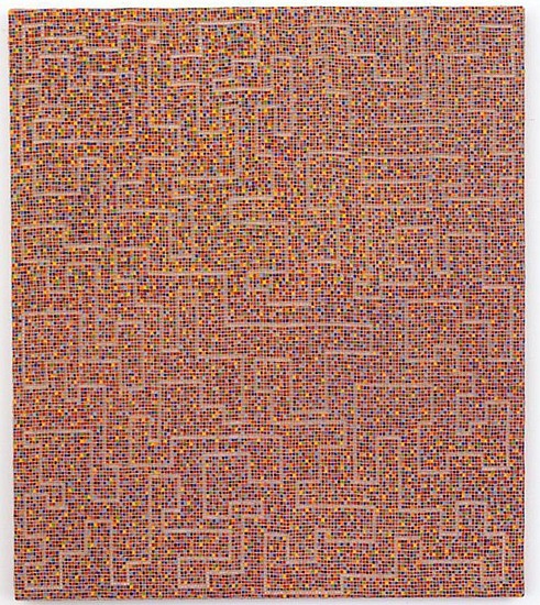 Adam Henry, Anti-Path
2012, synthetic polymers on jute over linen