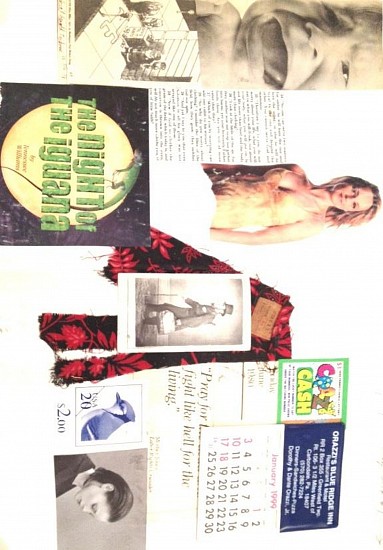 Ken Appollo, Jump Bail Collage Book #1 (Marilyn Monroe on Cover)
Circa 1999, Collage art book (collage on paper)